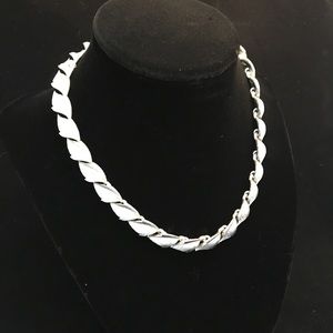 Vintage Trifari Silver Choker